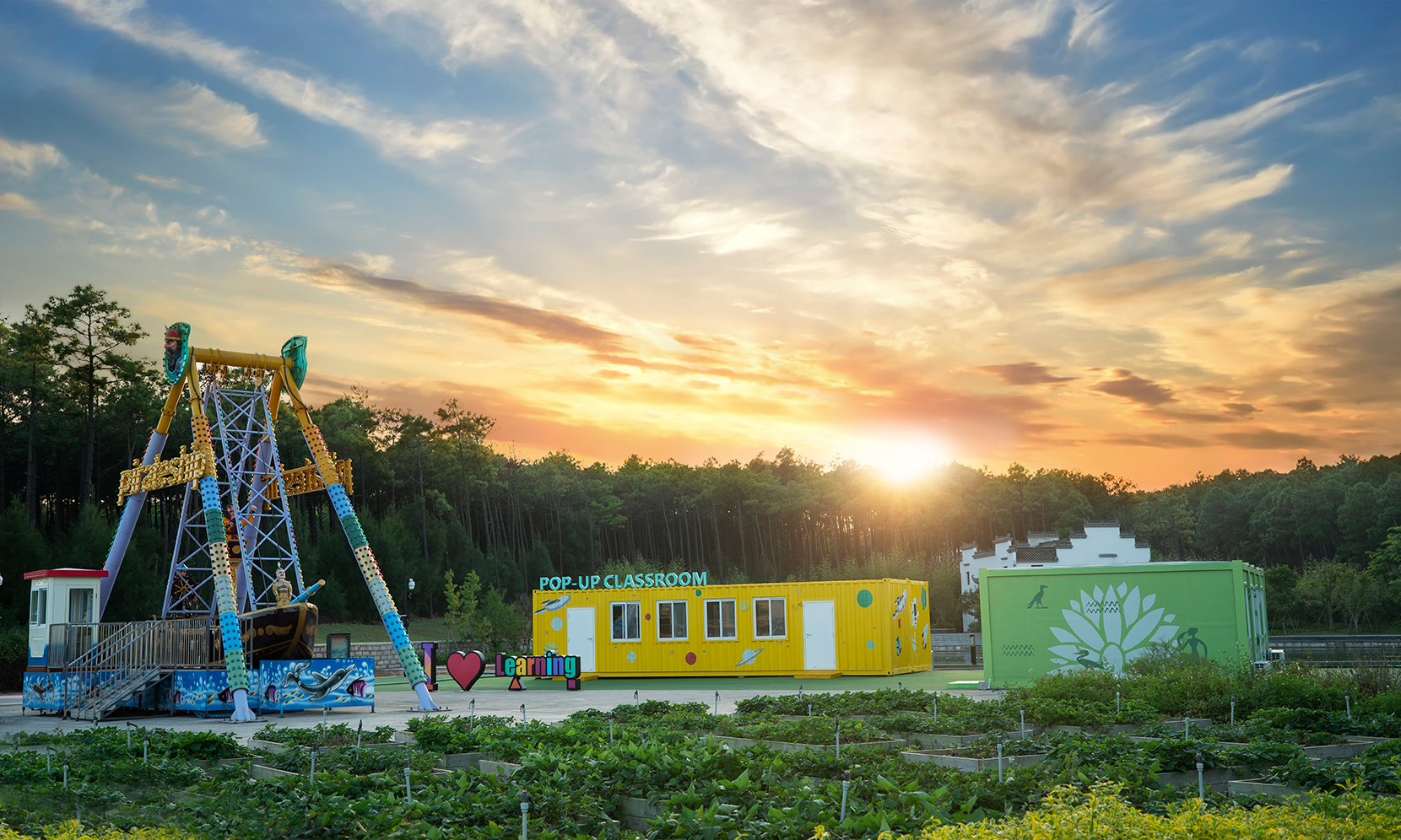 数字教育小镇特色建筑